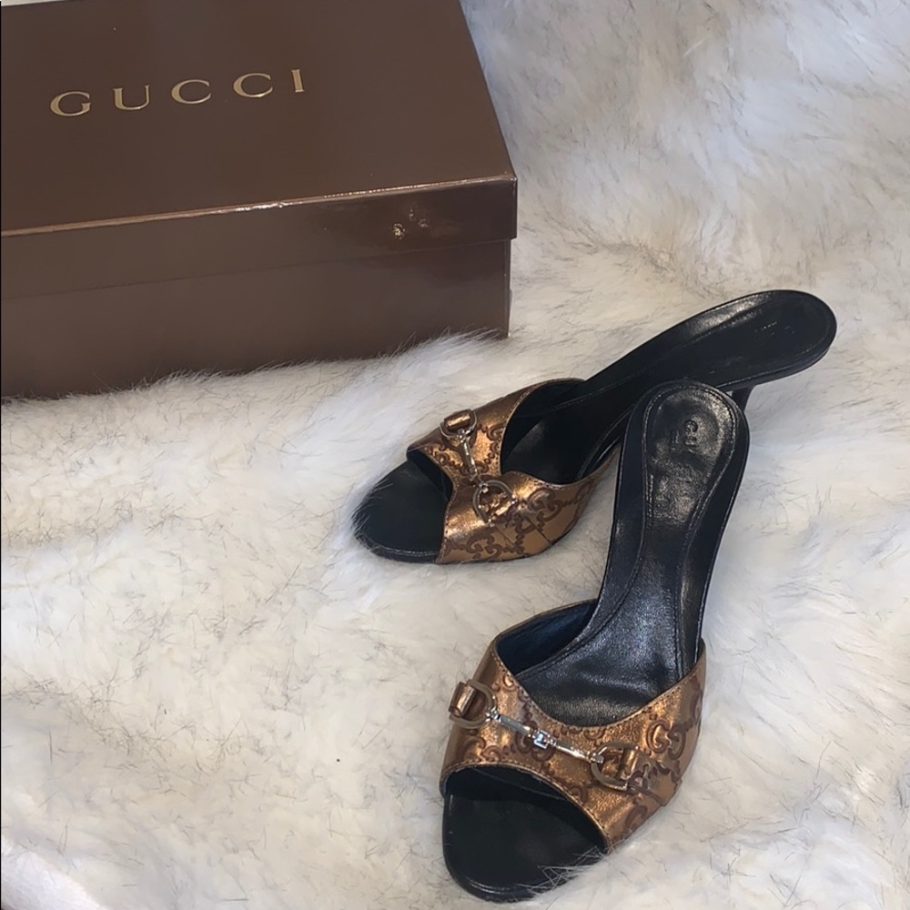 GUCCI Heeled Slides